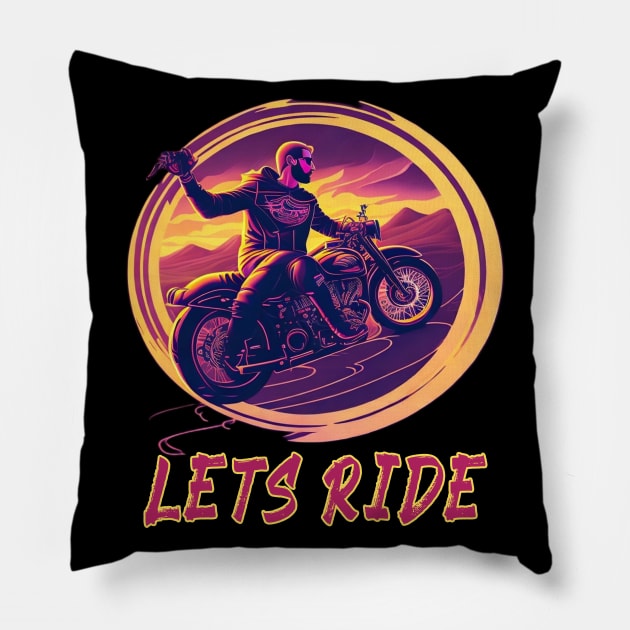 Lets Ride Pillow by hamada_pop