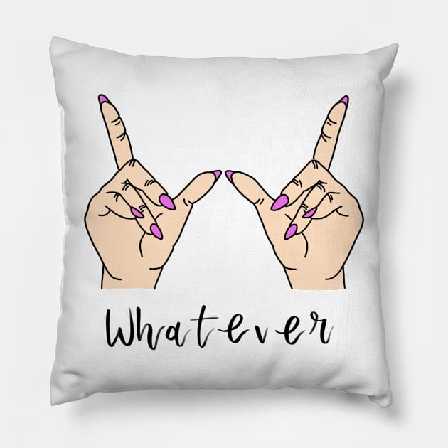 Whatever - Clueless quote Pillow by kailanjadeart