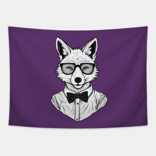 Funny Hipster Fox Design Tapestry