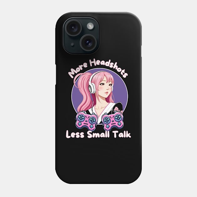 Arcade Gamer Girl Phone Case by Japanese Fever