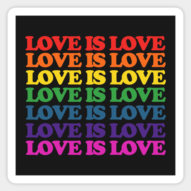 Love is Love rainbow - Pride - Sticker