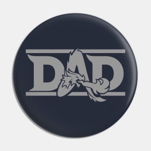 DND Dad (Small and Gray) Pin