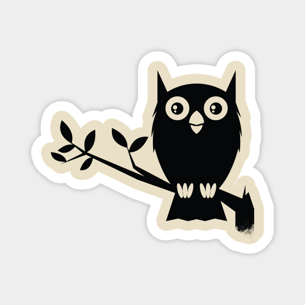 owl Magnet by machinegunpunker