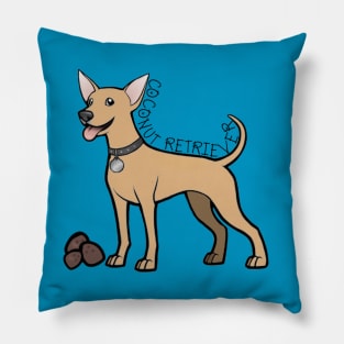 Coconut Retriever (light brown) Pillow