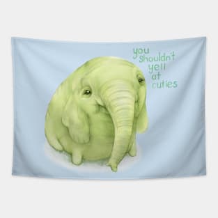 Tree Trunks quote: You shouldn't yell at cuties (Adventure Time fan art) Tapestry