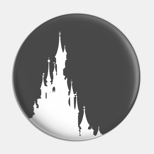 Magic Castle Silhouette Paris Millennial Pink Pin by FandomTrading