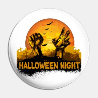 Halloween Night tee design birthday gift graphic Pin