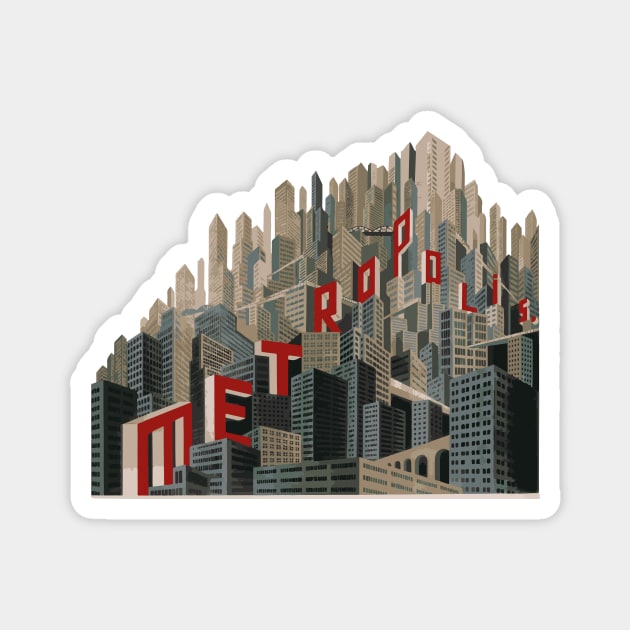 METROPOLIS FRITZ LANG Magnet by Dystopianpalace