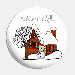 Winter idyll Pin