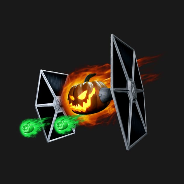 Tie Fighter Pumpkin by Galactee 99