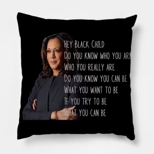 Kamala is black girl magic Pillow