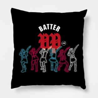 LED design of the babymonster group in the batter up era Pillow