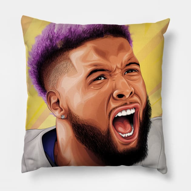 ODELL BECKHAM JR. / CHAMPIONS Pillow by Jey13