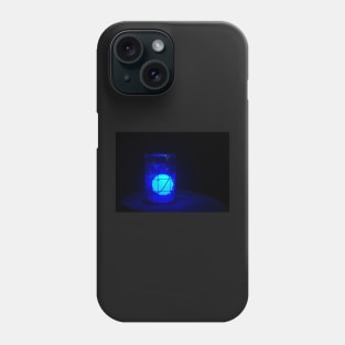 Glowing Blue Sphere Phone Case