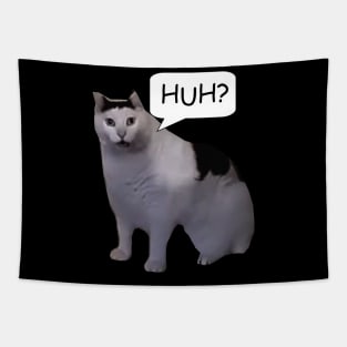 Huh Cat Meme Tapestry