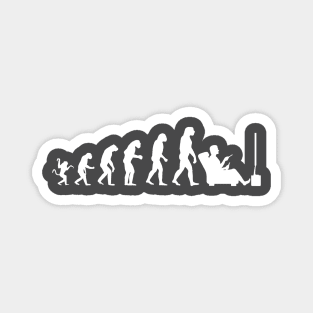 Human evolution - Binge watching TV Magnet