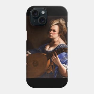 Artemisia Gentileschi , Self Portrait as a Lute Player Phone Case