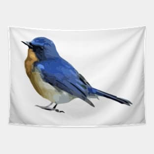 Blue Bird Digital Painting Tapestry