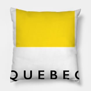 Quebec: ICS Flag Semaphore Pillow