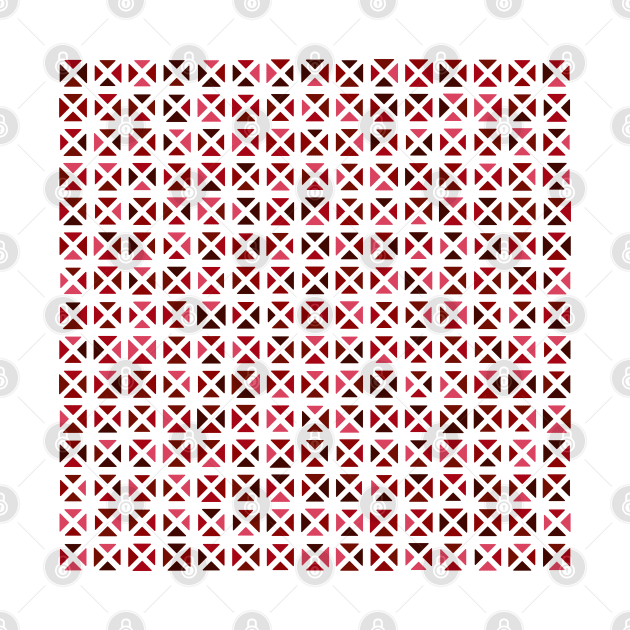 Rounded Triangle Pattern (Red) by John Uttley