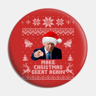 Make Christmas Great Again Ugly Sweater Pin