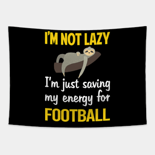 Funny Lazy Football Tapestry