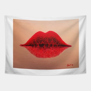 Red lips Tapestry