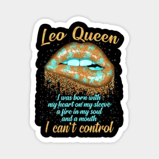 Leo Queen Zodiac Sign Graphic Art Jul Aug Birthday Magnet