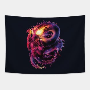 Purple Dragon Fire Tapestry