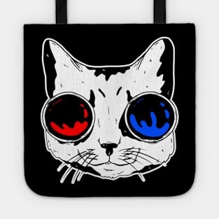 funny cat – Meowtrix (red pill or blue pill) (black variant) Tote