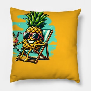 Pineapple on the Beach Pillow