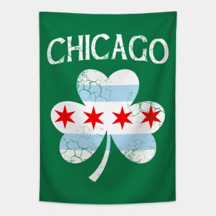 Chicago Irish Flag Shamrock St Patrick's Day Tapestry