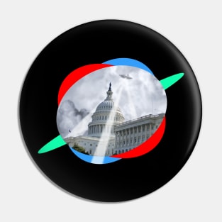 UFO Over Capital Pin