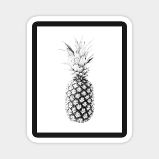 Pineapple print, Tropical print, Scandinavian, Nordic, Fruit, Trendy print, Styled, Scandinavian art, Modern art, Wall art, Print, Minimalistic, Modern Magnet