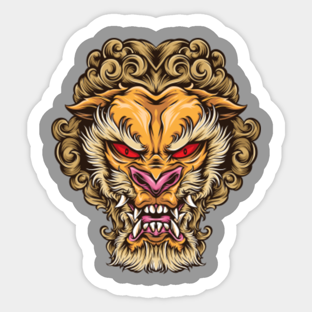 Dragon Head Dragon Autocollant Teepublic Fr