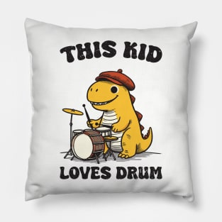 This Kis Loves Drum Pillow