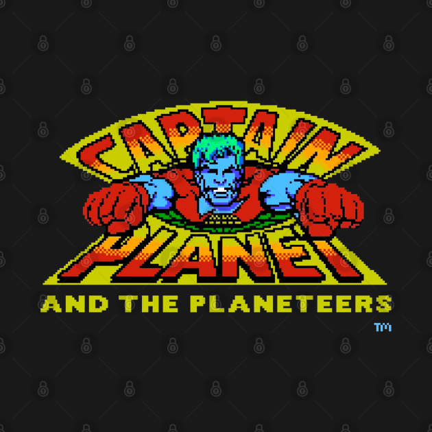 Discover CP Pixel Videogame - Captain Planet - T-Shirt