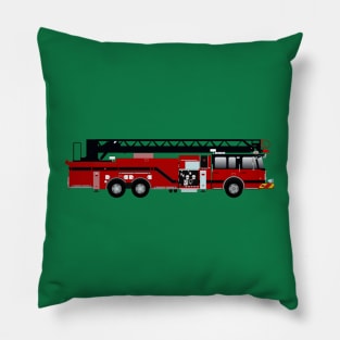 Red and Black Fire Truck Ladder Pillow