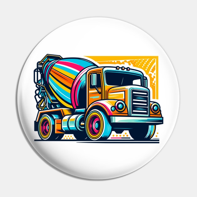 Concrete Mixer Truck Pin by Vehicles-Art