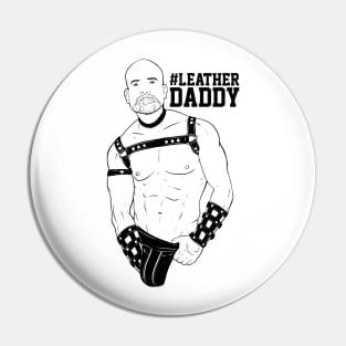 Hashtag BOYZ - leather daddy Pin