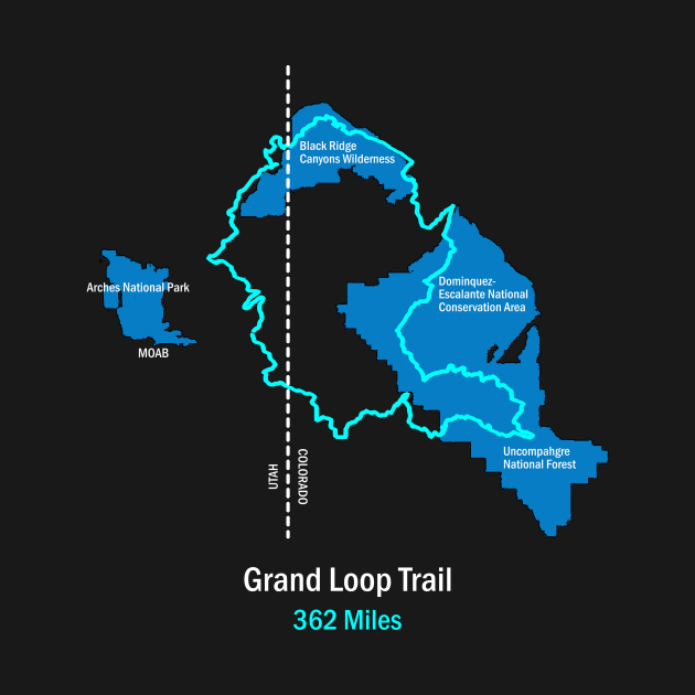 Route Map of the Grand Loop Trail by numpdog