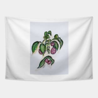 Hanging Raspberries Tapestry