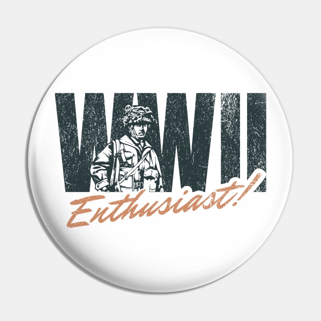 World War 2 WW2 Enthusiast Pin by Distant War