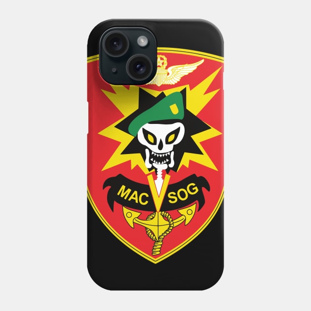 MAC V SOG Special Forces Patch Phone Case by Beltschazar