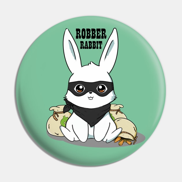 Robber Rabbit Pin by AshStore