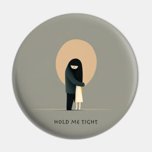 [AI Art] Hold me tight, Minimal Art Style Pin