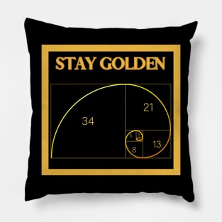 Stay Golden- art is fun Pillow