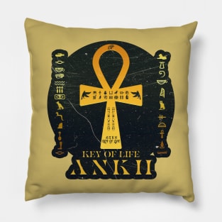 Golden ANKH The Key of Life Pillow