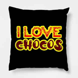 i love chocos Pillow