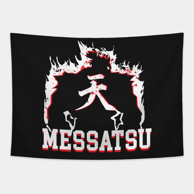 AKUMA - MESSATSU Tapestry by waveformUSA